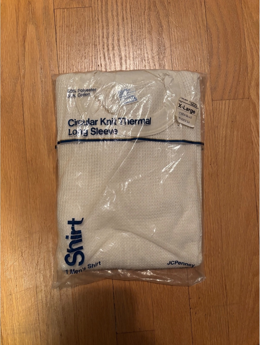 JCPenney Circular Knit Thermal Long Sleeve Shirt X-Large